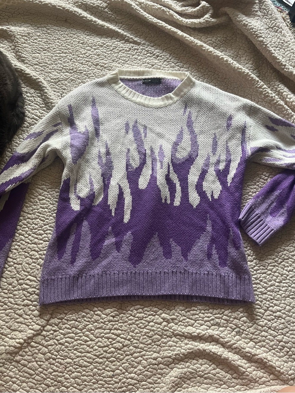 Purple Flame Sweater